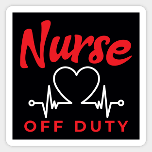 Nurse Off Duty Sticker